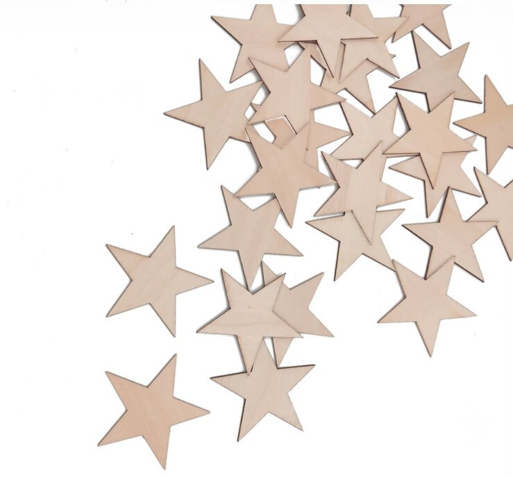 Laser Cut Wood Stars, Traditional Wooden Stars, Wood Star, Unfinished –  LightningStore