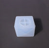 Square Candle Holder Mold - Resin Mold -  Epoxy Mold - Silicone Round Cylinder Mold - Cube Hollow Soap Mold Mould - DIY Craft Supplies