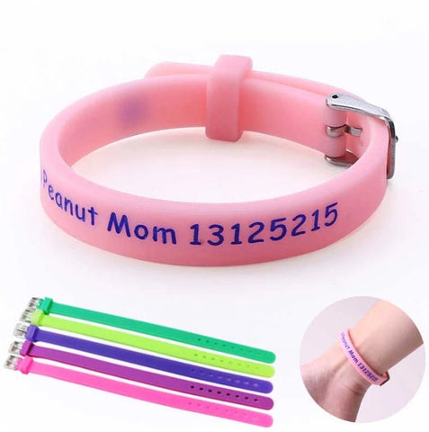 Personalized Wristbands - Adjustable Custom Text Rubber Silicone Bracelet Events, Motivation, Gifts, Fundraisers, Awareness