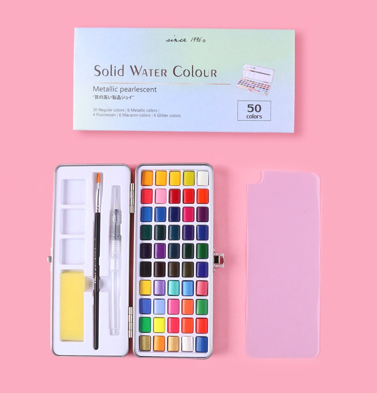 Water Color Paint Set - Watercolor Kit - Travel Painting Supplies - Wa –  LightningStore