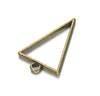 11 pcs Open Back Round Triangle Rectangle Resin Bezel Jewellery Pendant Frame Pendant Charm - Jewelry Making Craft Supplies