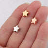 Star Beads Tiny Star Spacer Beads Gold Silver Rose Gold Celestial Night Sky Beading Jewelry Supplies Connector Findings Charm Shiny