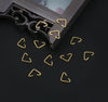 100 Triangle Jump Rings Shiny Gold Silver Open Jump Rings Bails - Jewelry Connector for Jewelry Making Supplies