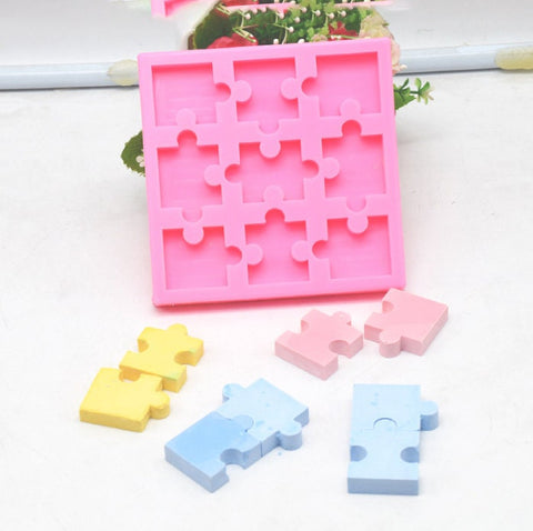 Jigsaw Puzzle Piece Mold l DIY Puzzle l Chocolate l Soap l Ice l Epoxy Resin l Gummy l Candy | Fondant | Clay | Baking Molds Bakeware