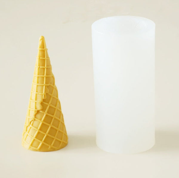 Ice Cream Cone Mold, Waffle Cone Mold, Sugar Cone Mold, Waffle Cone Silicone Mold, Candle Mold, Soap Mold, Aromatherapy Candle Making