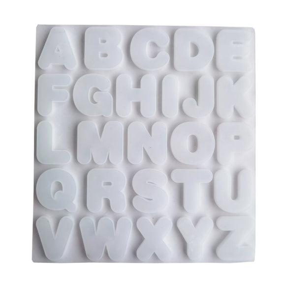 Alphabet Silicone Mold - Initial Mold For Key Chains, Bracelets, Bangles, House Numbers Mold, Diy Resin, Crafts, Casting Epoxy Resin Mold