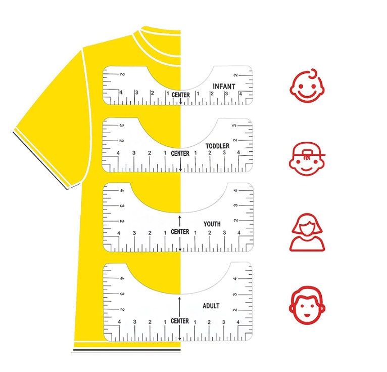 T-Shirt Alignment Tool - Ruler - Centering Tool