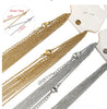 5 Pcs Gold Silver Cable Chain, Beads, Stainless Steel Chain Necklace Craft Supplies Findings, Bulk Chain,  Jewelry Making for Men Women