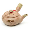 Kitchen - LightningStore Bamboo Flower Pattern Tea Pot Cup Glass Kettle - Made Of Ceramic Clay - A Must Have For Tea Lovers