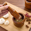 Kitchen - LightningStore Wooden Garlic Mortar And Pestle - Excellent For Crushing/Grinding Garlic And Herbs