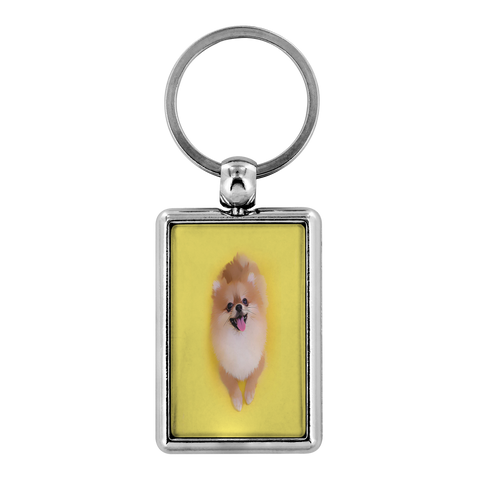 Custom Personalized Pomeranian Photo Keychain - Turn Your Photos into a Keychain