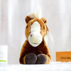 Toy - LightningStore Adorable Cute Sitting Lying Sleeping Brown And White Horse Pony Doll Realistic Looking Stuffed Animal Plush Toys Plushie Children's Gifts Animals