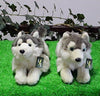 Toy - LightningStore Adorable Cute Sleeping Lying Siberian Husky Puppy Brothers Dog Doll Stuffed Animal Doll Realistic Looking Plush Toys Plushie Children's Gifts Animals + Toy Organizer Bag Bundle