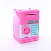 Toy - Lightningstore Electronic Passcode Locked Piggy Bank - Accepts Both Coins And Bills - Cash Deposit Safety Box - ATM Machine For Children Kids - Comes In Black White Pink Blue Red
