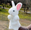 Toy - LightningStore Super Cute White Rabbit Hand Puppet For Story Telling Bedtime Story Stories Doll Realistic Looking Stuffed Animal Plush Toys Plushie Children's Gifts Animals